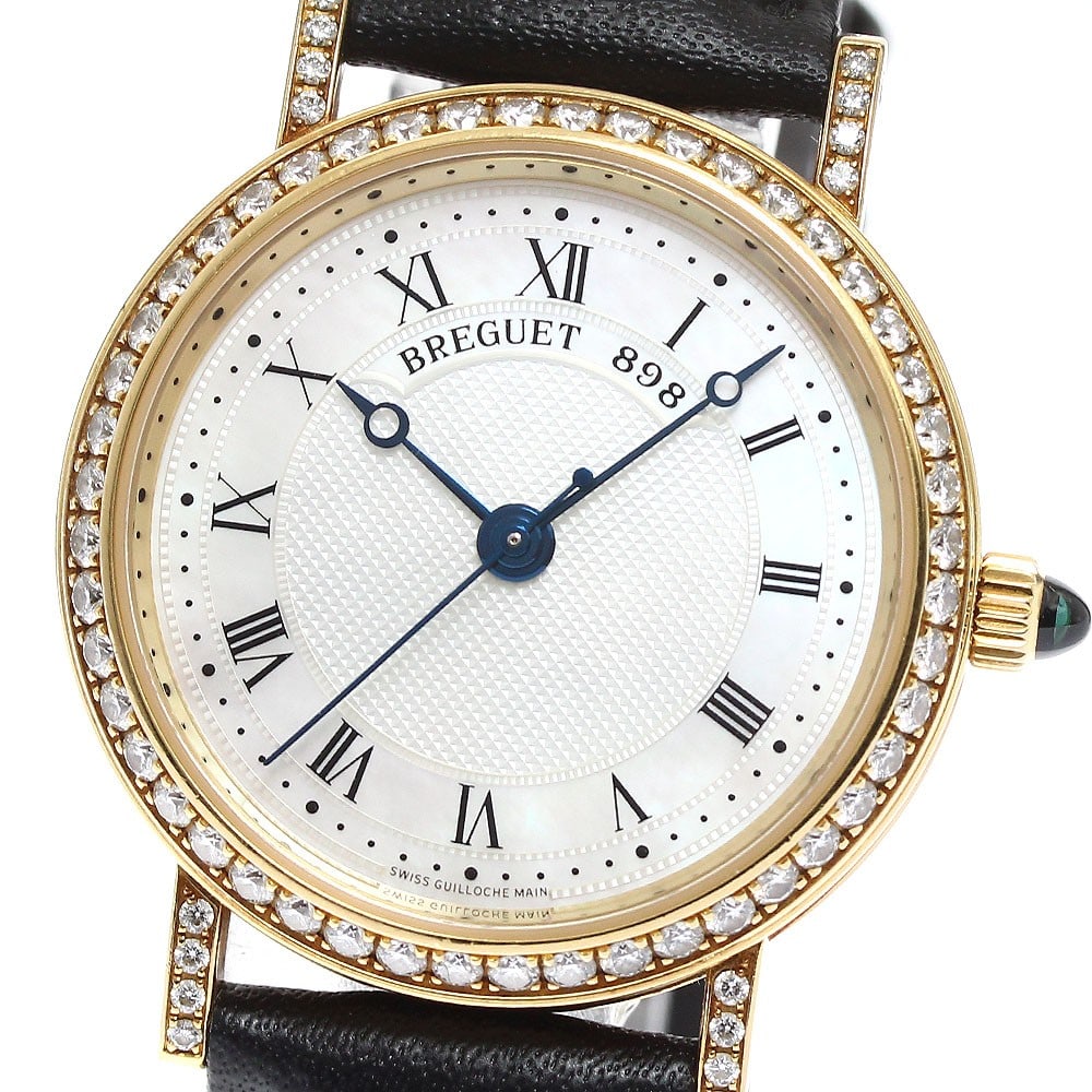 Breguet Classic Ladies Automatic Wristwatch 8068BA 52 964 DD00: Breguet Classic Ladies Automatic Wristwatch 8068BA 52 964 DD00 This Breguet 8068BA/52/964 DD00 Classic Ladies' Watch features a K18 yellow gold case paired with a white shell dial and an automatic mov