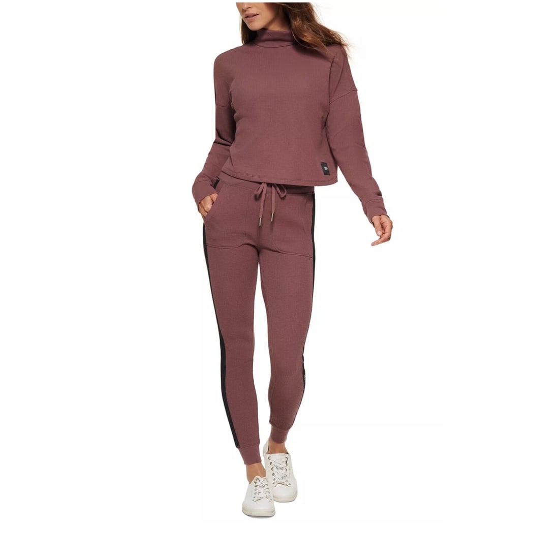 Calvin Klein Performance Thermal High-Waisted Leggings Purple XS (1 of 3)
