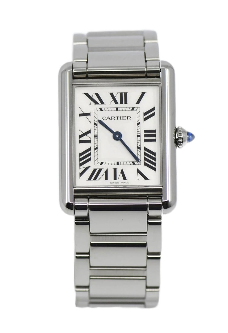 Cartier Tank Must WSTA0106 stainless steel quartz wristwatch (1 of 5)