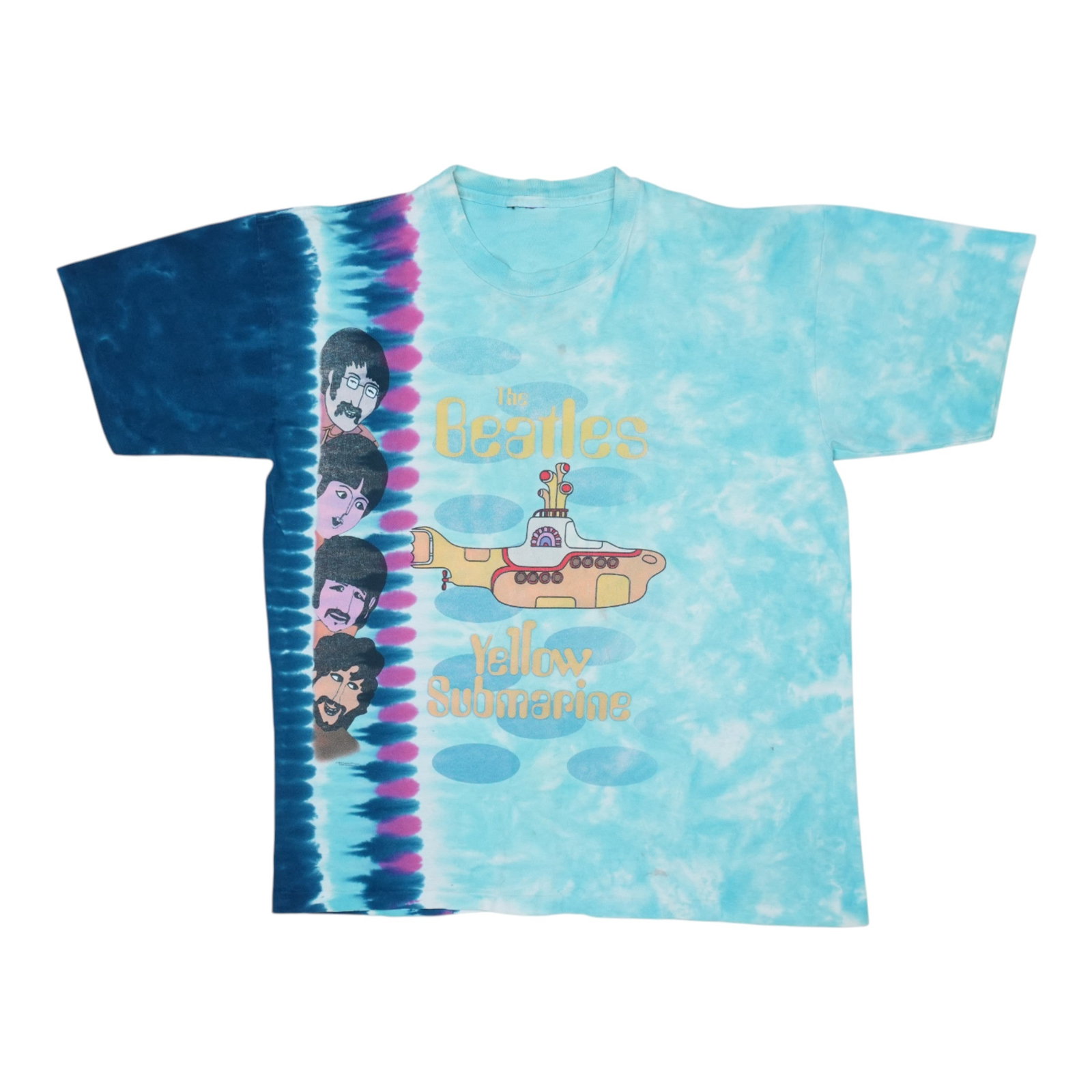 Vintage 2005 Beatles Yellow Submarine Tie Dye Cotton T Shirt (1 of 5)