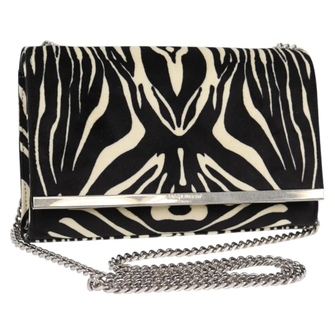 SAINT LAURENT 707690 FAAIA 1075 Leather Shoulder Bag Zebra Pattern (1 of 18)