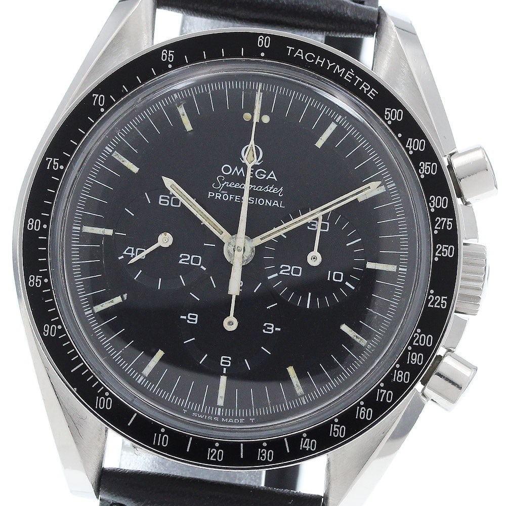 OMEGA Speedmaster Professional Moonwatch 145.022-69ST Cal 861 Mens Wristwatch: OMEGA Speedmaster Professional Moonwatch 145.022-69ST Cal 861 Mens Wristwatch OMEGA Speedmaster Professional Moonwatch men's wristwatch, reference 145.022-69ST, with a stainless steel case and black d