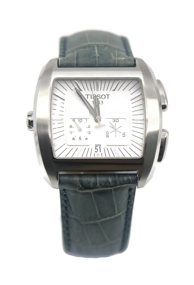 Tissot T-Trend Quartz Stainless Steel Watch T92.1.536.31 with Leather Band: Tissot T-Trend Quartz Stainless Steel Watch T92.1.536.31 with Leather Band Discover the elegance of the Tissot T-Trend Stainless Steel Watch, model T92.1.536.31. This stylish wristwatch features a rel