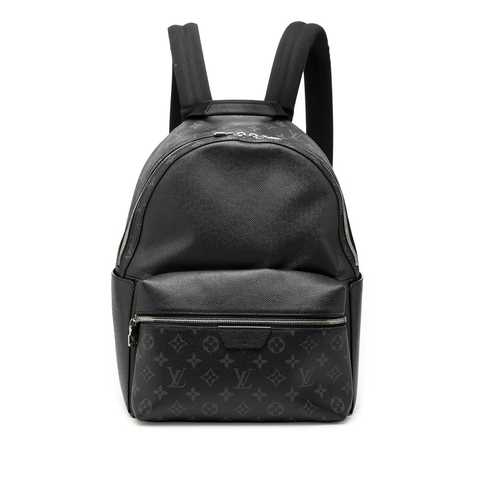Louis Vuitton Discovery Backpack in Monogram Taigarama Canvas: Louis Vuitton Discovery Backpack in Monogram Taigarama Canvas Louis Vuitton Discovery backpack from the Monogram Taigarama line, featuring a monogram canvas and taiga leather body with a top zip closu