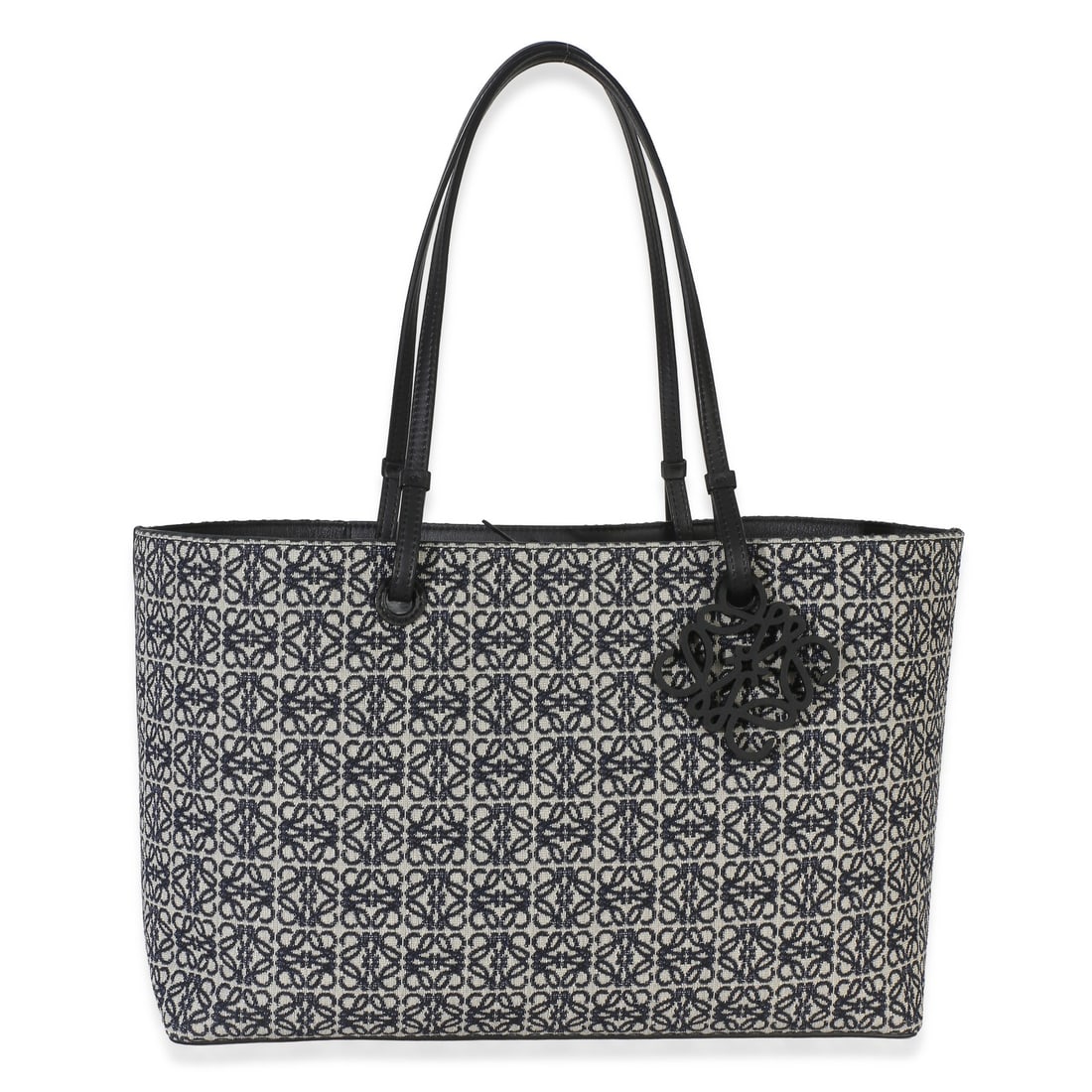 Loewe Jacquard Anagram East West Tote Canvas Beige Blue (1 of 8)