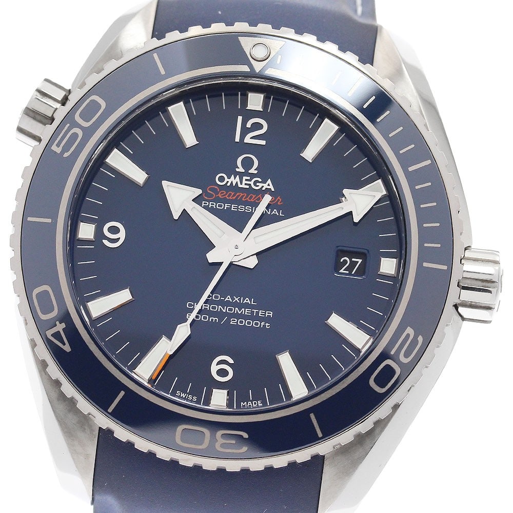 OMEGA Seamaster Planet Ocean 600 Liquidmetal Date Watch 232.92.46.21.03.001: OMEGA Seamaster Planet Ocean 600 Liquidmetal Date Watch 232.92.46.21.03.001 OMEGA Seamaster 600 Planet Ocean Liquidmetal Date men's wristwatch, pre-owned and made in Switzerland. It features a titaniu