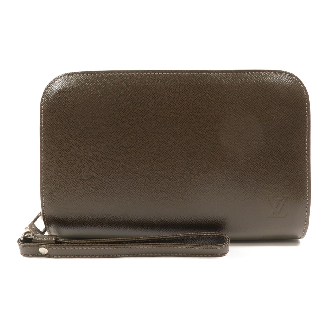 Louis Vuitton M30188 Baikal Taiga Calfskin Clutch Bag Brown: Louis Vuitton M30188 Baikal Taiga Calfskin Clutch Bag Brown A Louis Vuitton Baikal second bag clutch in brown, identified by model number M30188. It is made from Taiga and calfskin (cowhide) and featu