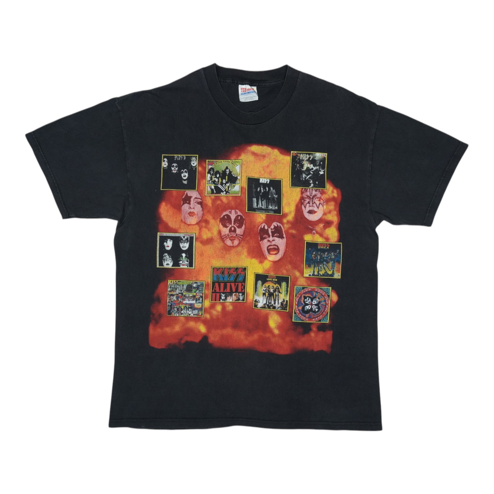 Vintage 1999 Kiss Rock of Nations Tour Black Cotton T-Shirt Size Large (1 of 4)
