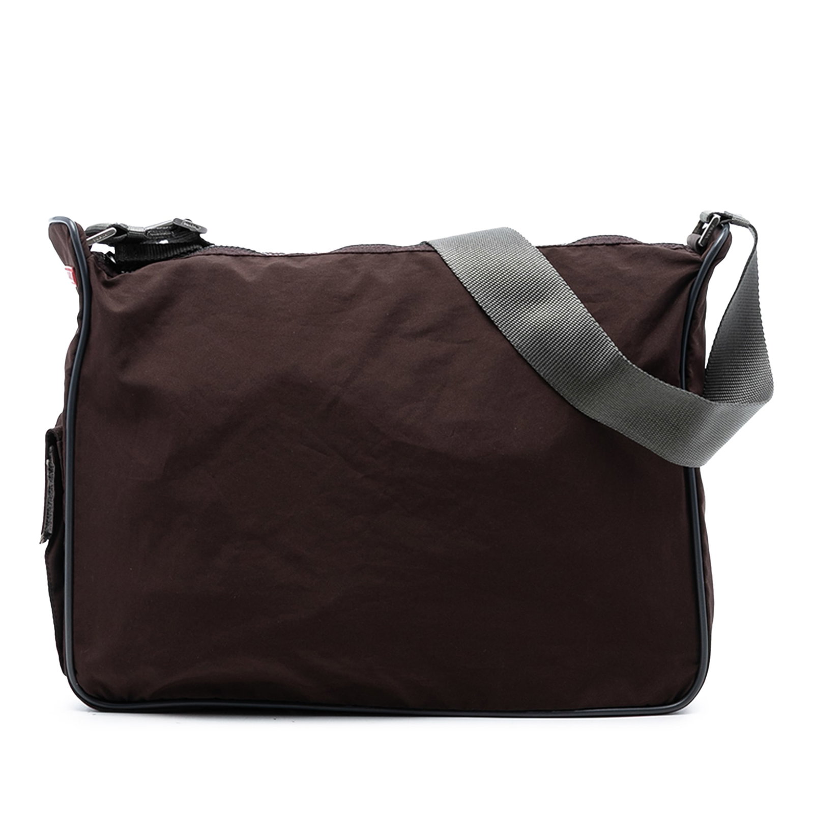 Prada Tessuto Sports Line Nylon Crossbody Bag Brown (1 of 6)