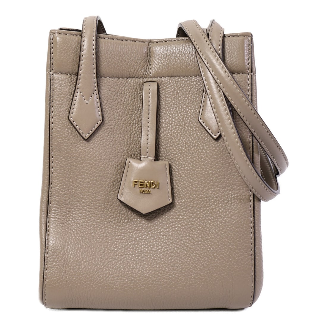 Fendi Origami Mini Shoulder Bag 8BS083 Gray Calfskin (1 of 15)