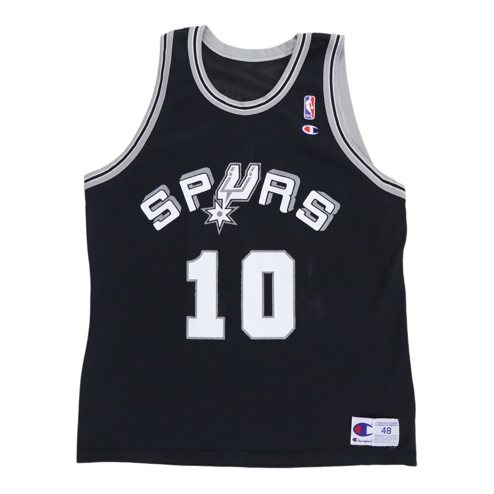 Vintage 1990s San Antonio Spurs Dennis Rodman Black Basketball Jersey: Vintage 1990s San Antonio Spurs Dennis Rodman Black Basketball Jersey This is an original vintage 1990s Dennis Rodman San Antonio Spurs jersey, featuring front and back graphics. Made from 100% cotton