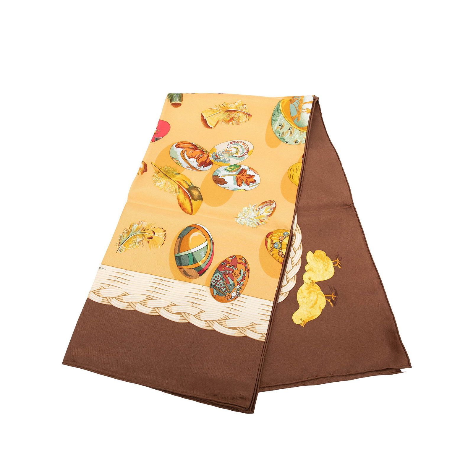 Hermes Couvee d Hermes 90 Silk Scarf Orange: Hermes Couvee d Hermes 90 Silk Scarf Orange Hermes Couvee d Hermes Silk Scarf 90 in orange, featuring the Couvee d Hermes print on silk. Made in France. Condition is AB with wear noted on the exterior
