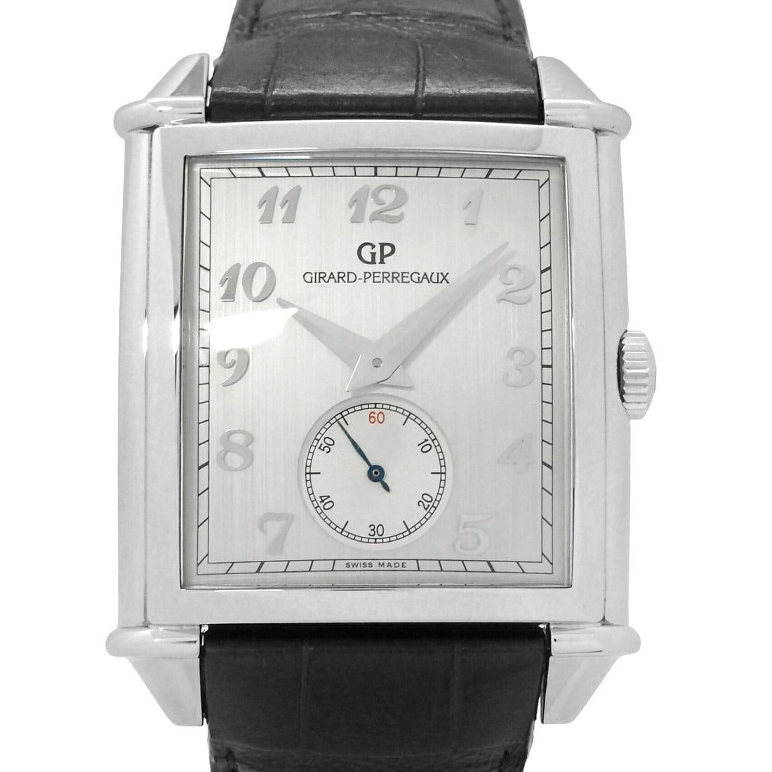 Girard-Perregaux 25880-11-21-BB6A Vintage 1945 XXL Mens Wristwatch: Girard-Perregaux 25880-11-21-BB6A Vintage 1945 XXL Mens Wristwatch This pre-owned Girard-Perregaux Vintage 1945 XXL men's wristwatch features an automatic movement and a stainless steel case with a le