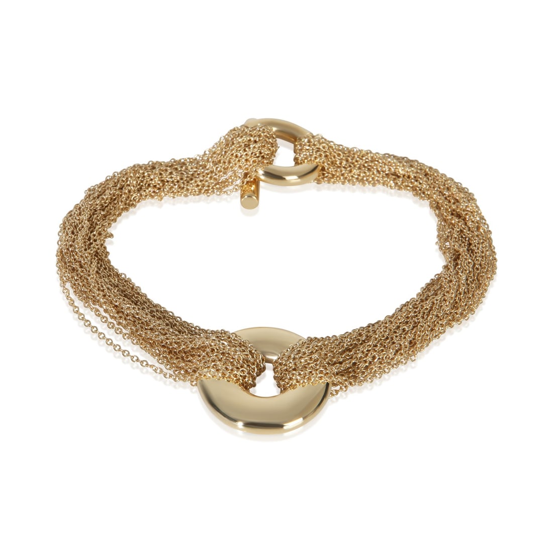 Tiffany & Co. 18k Yellow Gold Toggle Bracelet with Pouch (1 of 5)