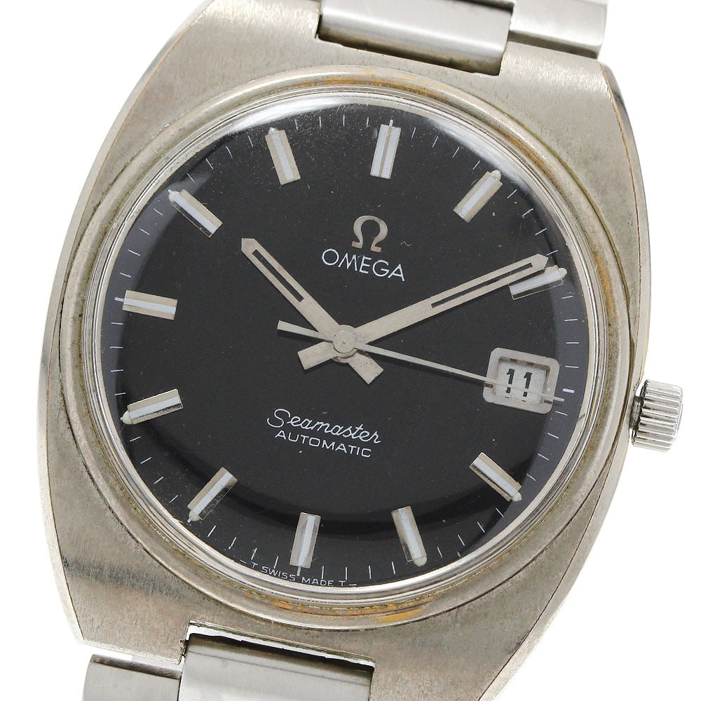 Omega Seamaster Date Automatic Stainless Steel 35mm Men's Watch 166.0209 (1 of 9)