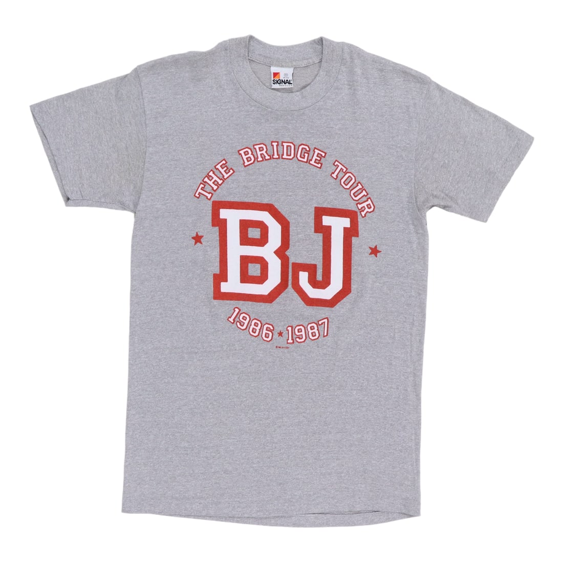 Vintage 1986 The Bridge Tour Billy Joel Gray Shirt Medium (1 of 6)