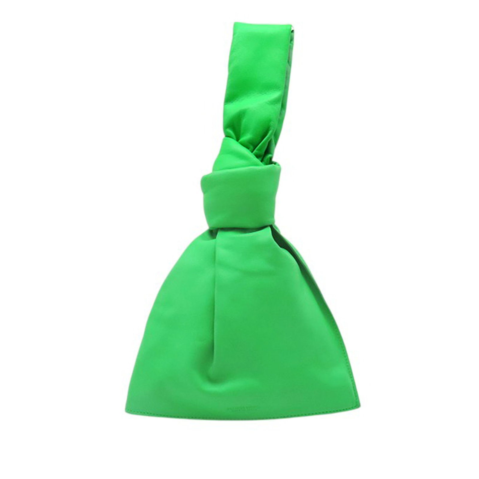 Bottega Veneta The Twist Mini Nappa Leather Handbag Green: Bottega Veneta The Twist Mini Nappa Leather Handbag Green This Bottega Veneta The Twist handbag is crafted in green nappa leather with a flat leather handle and a bottom zip closure. The bag shows vis