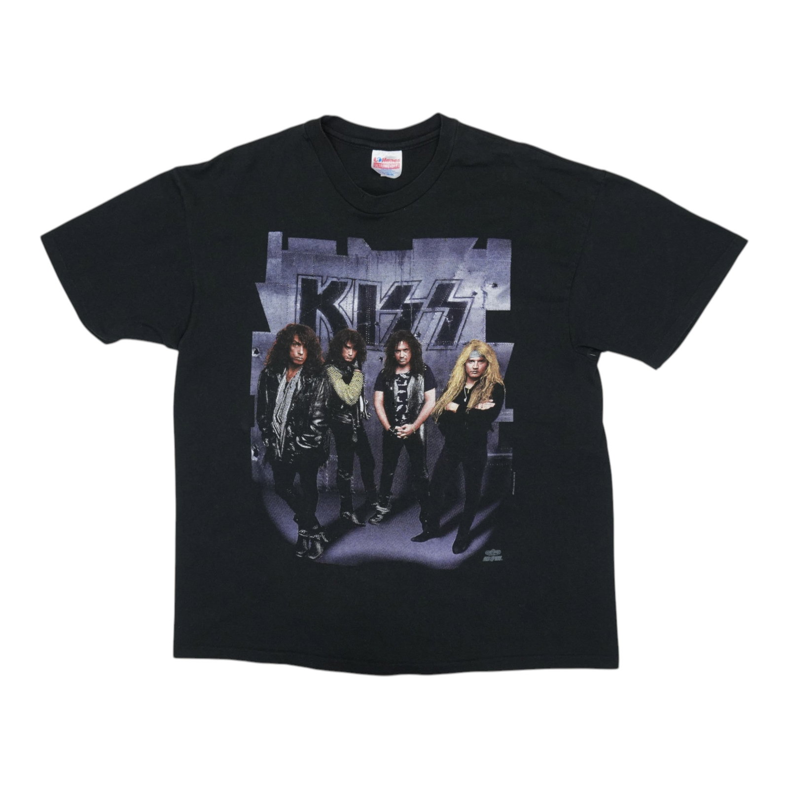 Vintage 1992 Kiss Revenge Tour Black Cotton Concert T-Shirt Extra Large: Vintage 1992 Kiss Revenge Tour Black Cotton Concert T-Shirt Extra Large This is an original vintage 1992 Kiss Revenge Tour shirt featuring front and back graphics. Made from 100% cotton in black, the 