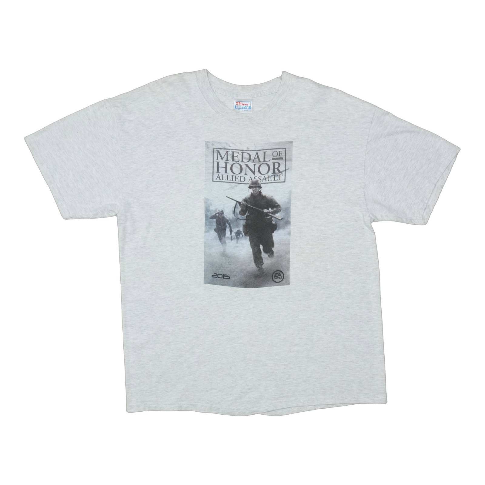 Vintage 2002 Medal of Honor Allied Assault Grey Cotton T Shirt Large: Vintage 2002 Medal of Honor Allied Assault Grey Cotton T Shirt Large Original vintage 2002 Medal of Honor Allied Assault video game shirt. This is a true vintage shirt, not a modern reproduction. It i