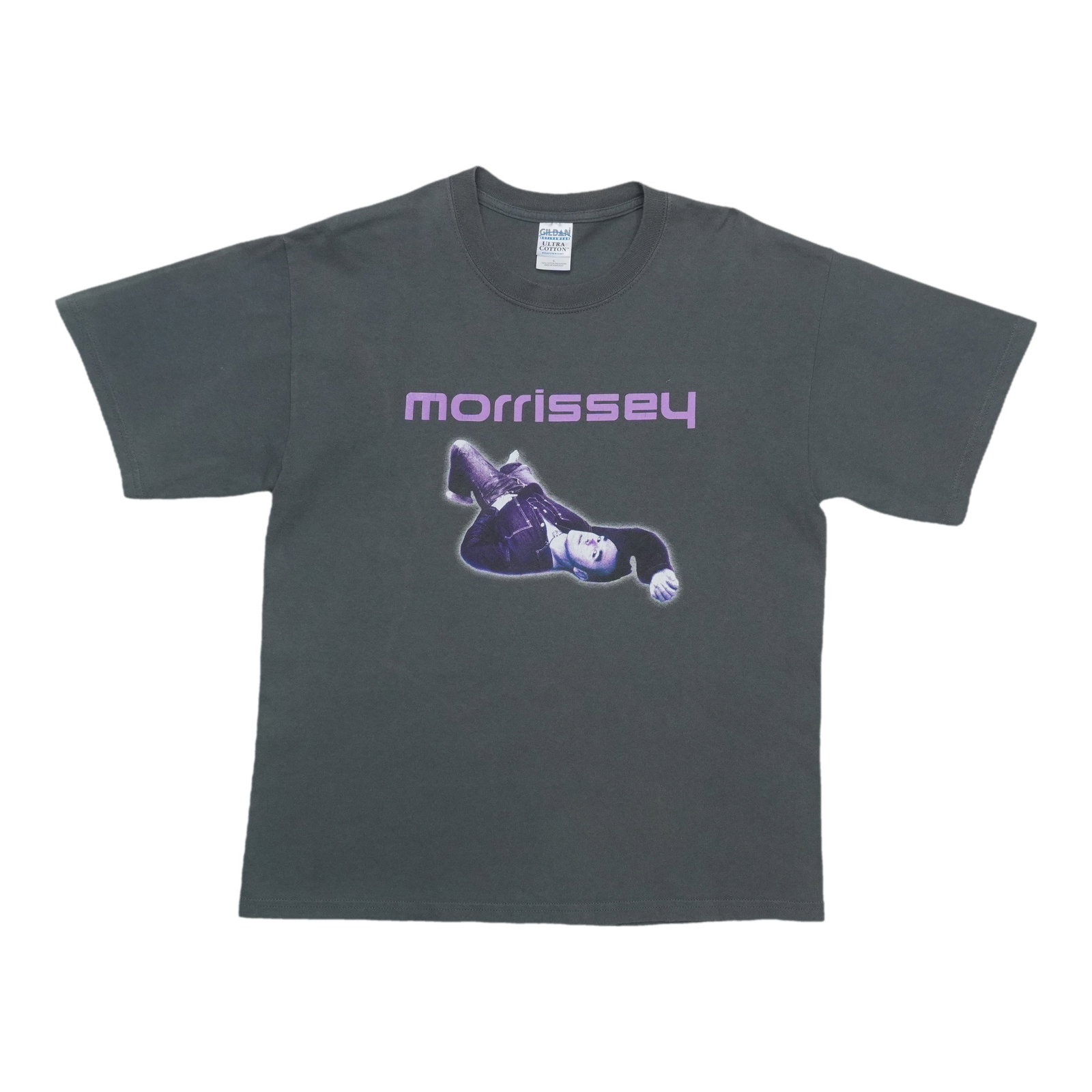 Morrissey Earl's Court 2004 Grey Cotton Shirt Large: Morrissey Earl's Court 2004 Grey Cotton Shirt Large This is an original vintage 2004 Morrissey Earl's Court shirt, not a modern reproduction. The shirt is made from 100% cotton and comes in grey. It i