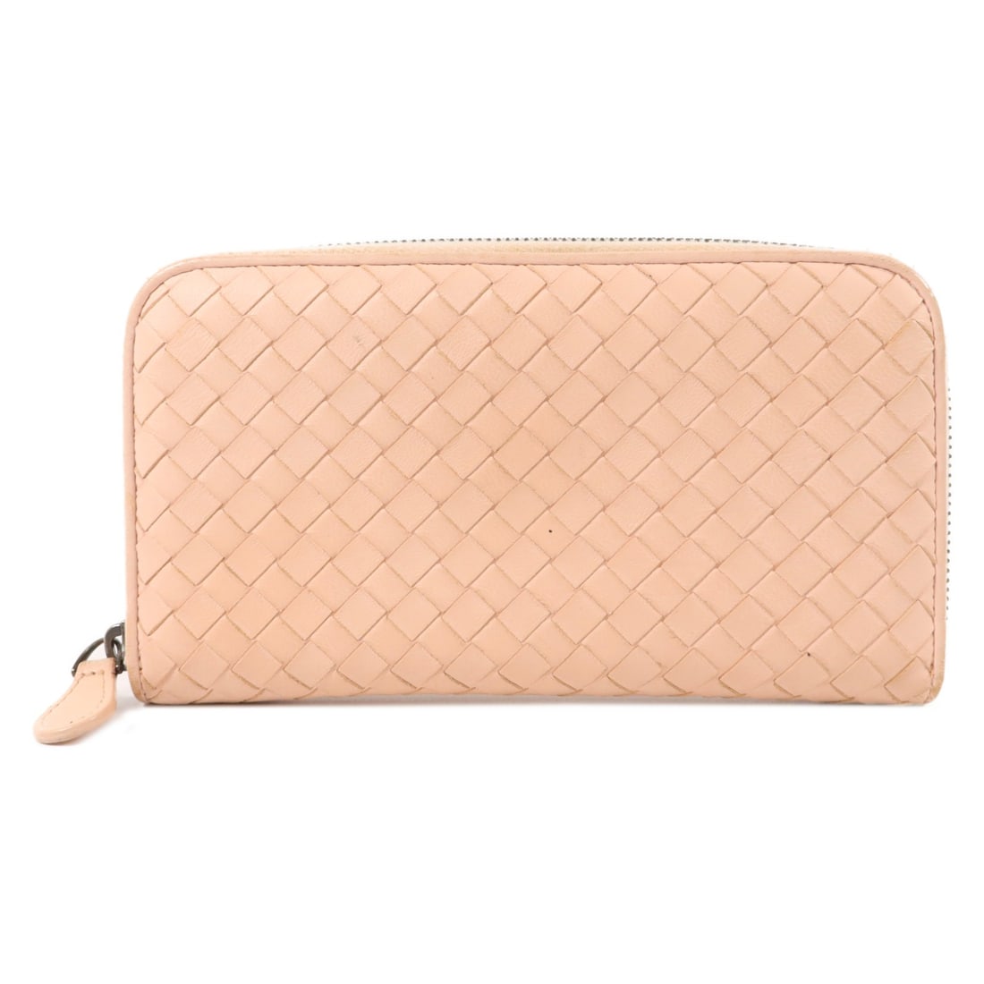 Pink Lambskin Zip Around Wallet BOTTEGA VENETA BV: Pink Lambskin Zip Around Wallet BOTTEGA VENETA BV A BOTTEGA VENETA long round wallet in pink lambskin (sheep leather), designed for women. It is a regular-size wallet made in Italy and features a prac