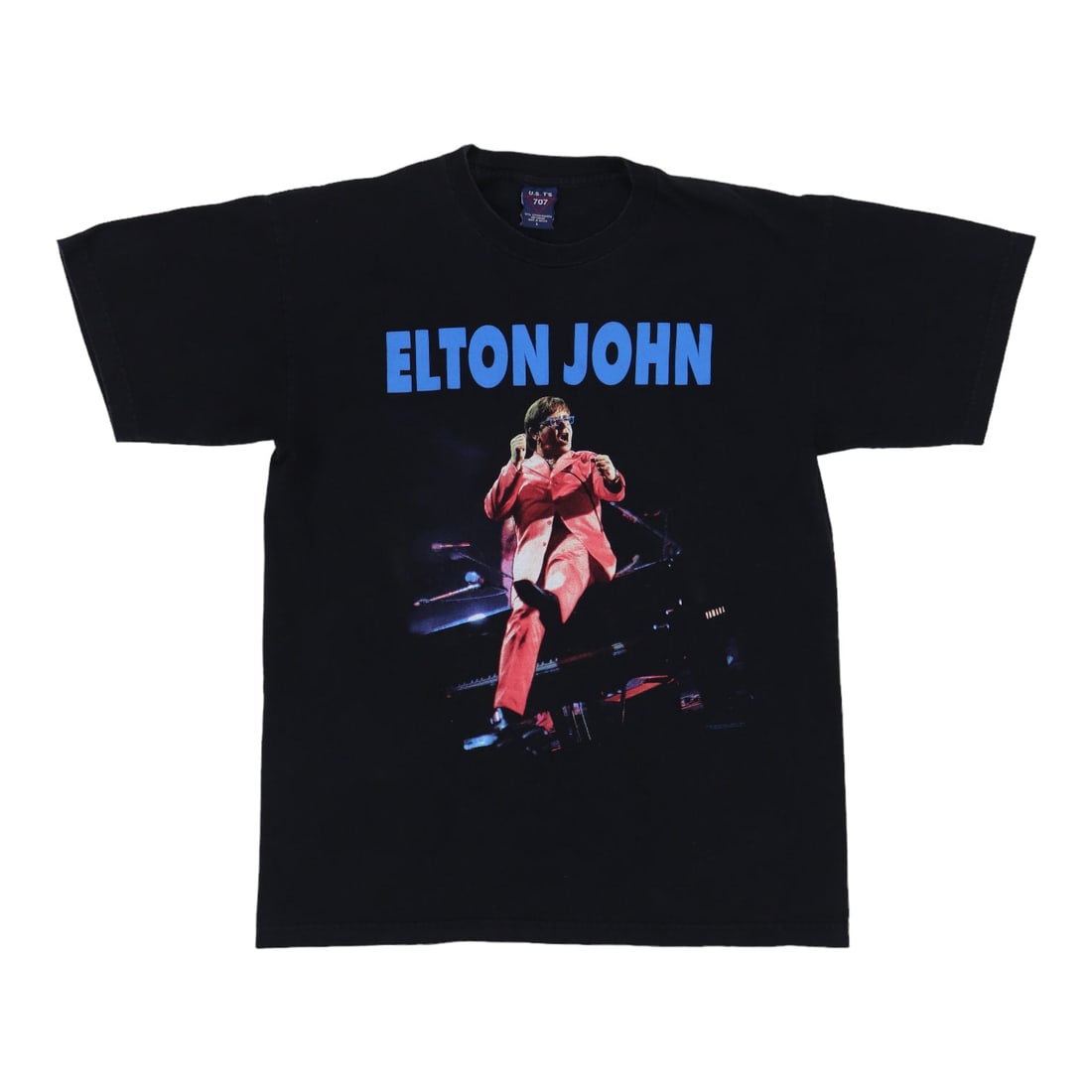 Vintage 1997 Elton John Concert T Shirt Black 100 Percent Cotton Large: Vintage 1997 Elton John Concert T Shirt Black 100 Percent Cotton Large This is an original vintage 1997 Elton John Tour Shirt featuring front and back graphics. Made from 100% cotton in black, this sh