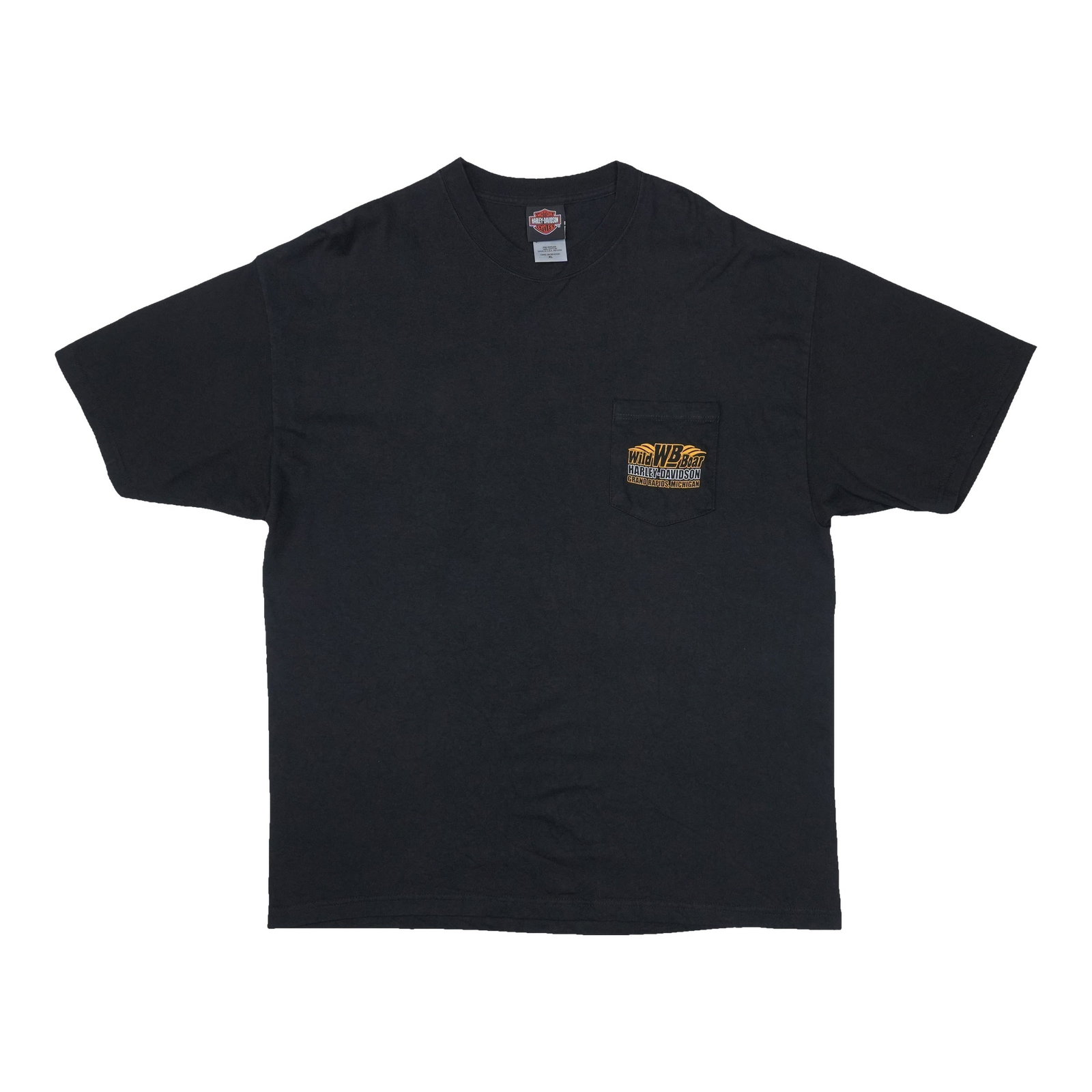 Harley Davidson Wild Boar Grand Rapids Michigan 2003 Black XL Shirt (1 of 5)