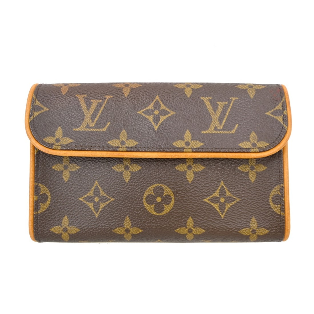 Louis Vuitton Pochette Florentine Monogram Bum Bag M51855: Louis Vuitton Pochette Florentine Monogram Bum Bag M51855 Vintage Louis Vuitton Pochette Florentine bum bag in brown Monogram canvas and leather. This small women's bag features a magnetic snap closur