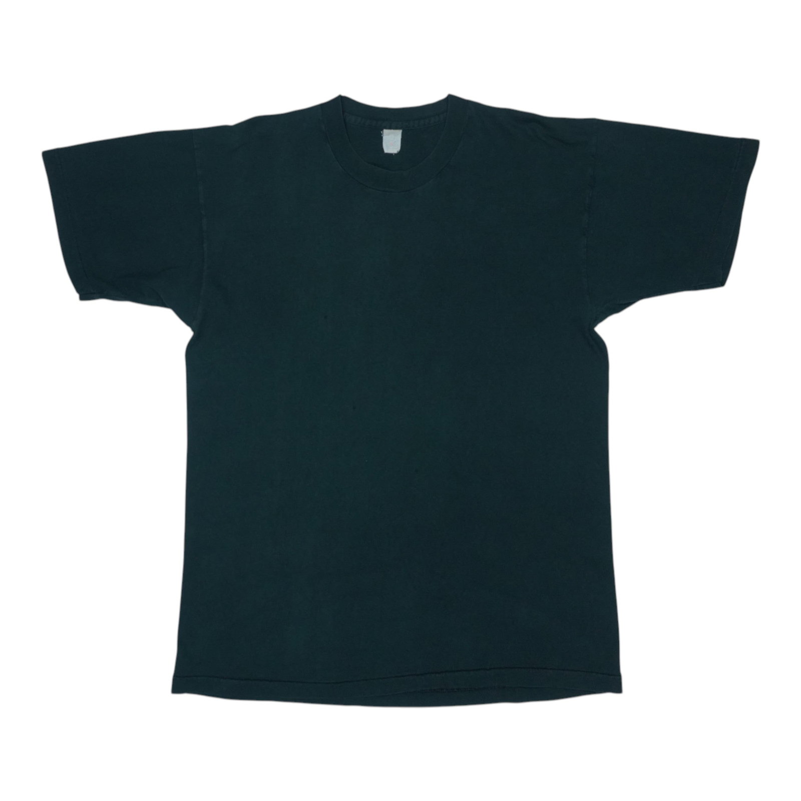 Original 1980s Vintage Black Cotton Shirt Extra Large (1 of 5)