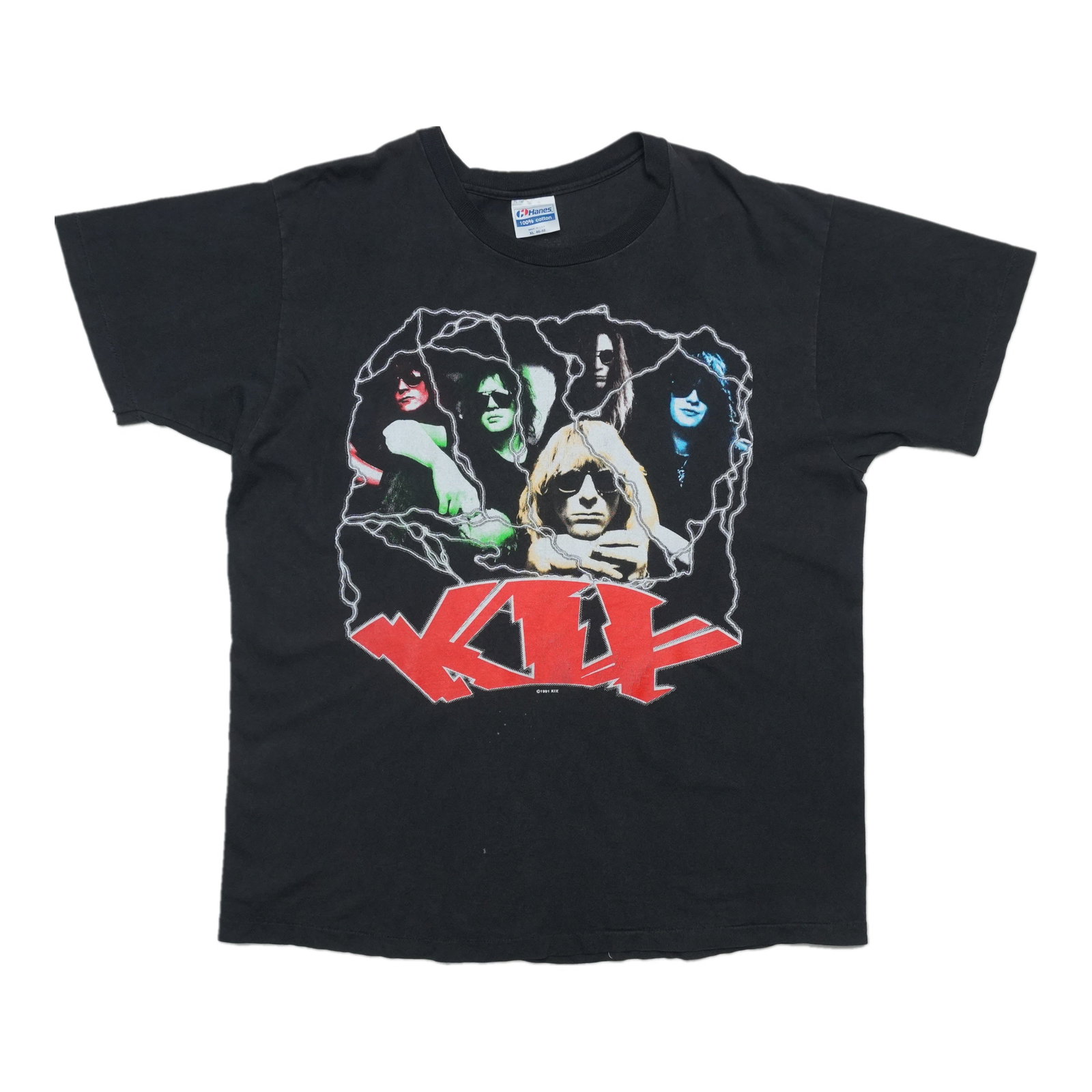 Vintage 1992 Kix Hot Wire concert tee black XL: Vintage 1992 Kix Hot Wire concert tee black XL This is an original vintage 1992 Kix Hot Wire Tour shirt featuring both front and back graphics. Made from 100% cotton, the shirt is black and comes in e