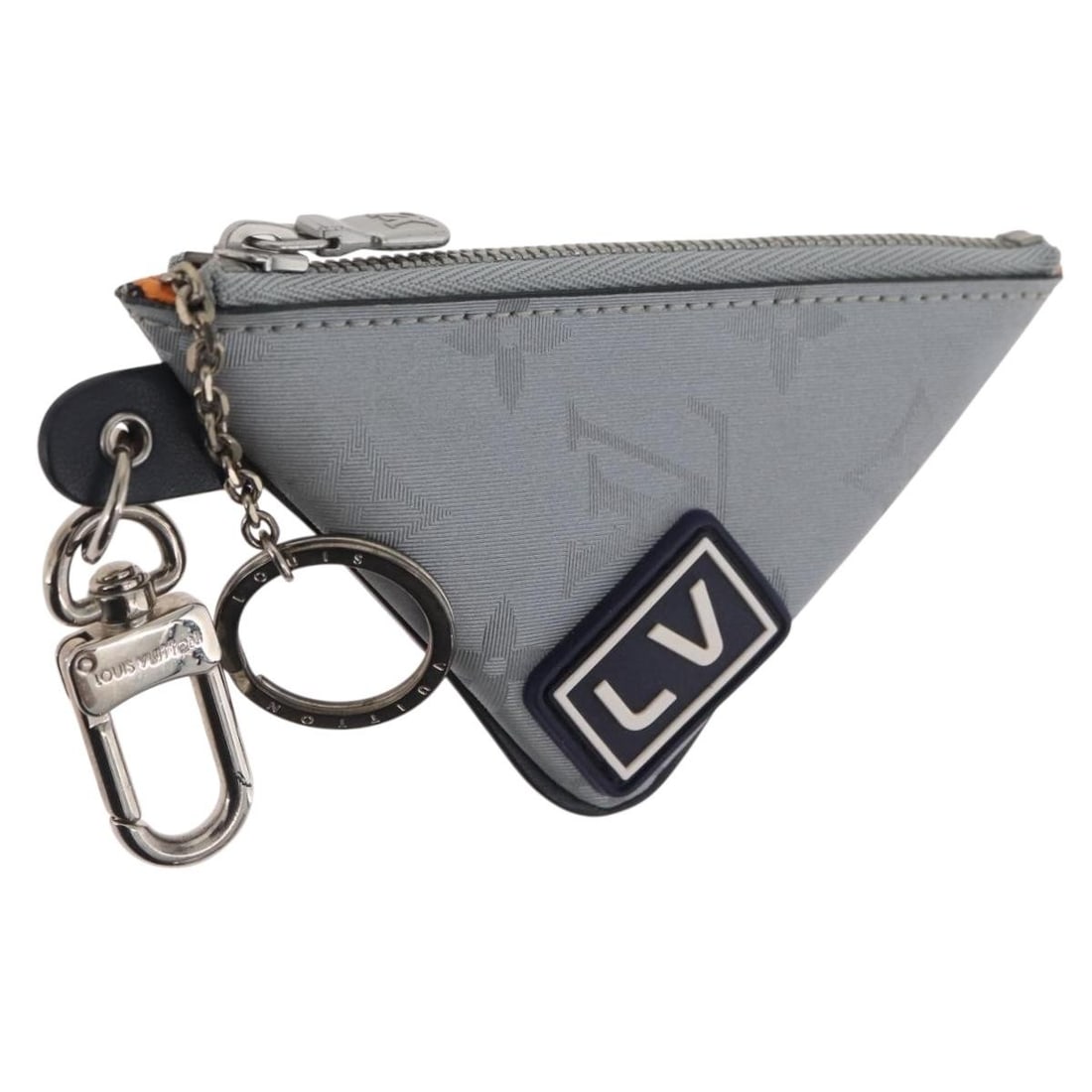 Louis Vuitton MP2217 Satellite Porte Cles Monogram Canvas Silver Charm (1 of 18)