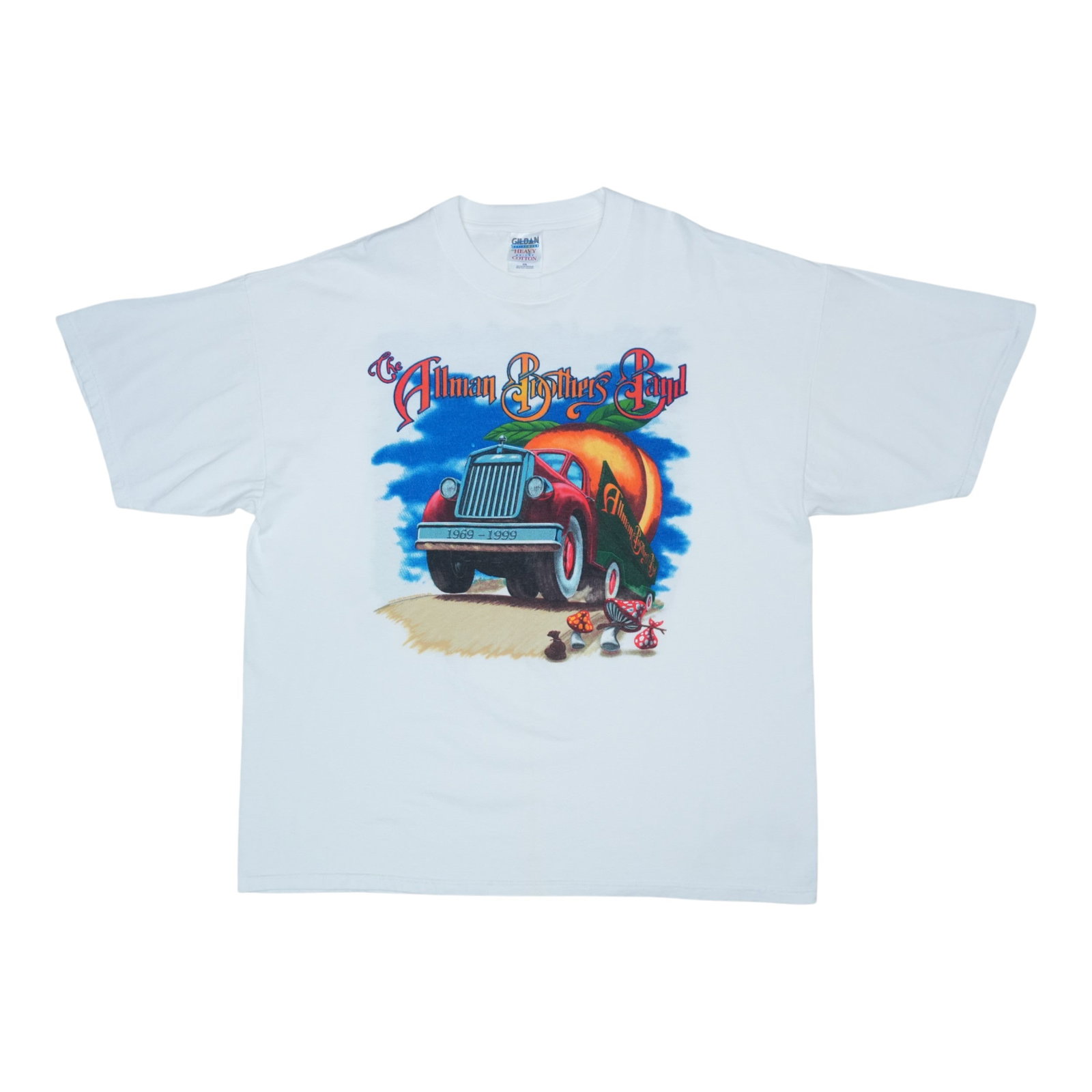Vintage 1999 Allman Brothers Band Tour White Cotton XXL Graphic Shirt (1 of 5)