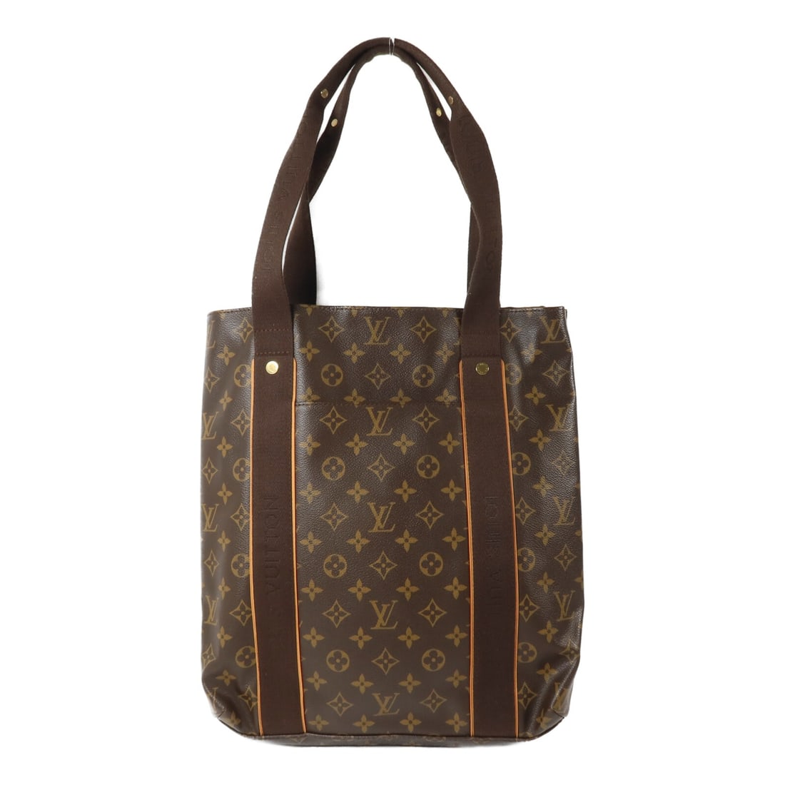 Louis Vuitton Cabas Beaubourg Monogram Shoulder Bag M53013 Brown: Louis Vuitton Cabas Beaubourg Monogram Shoulder Bag M53013 Brown A Louis Vuitton Cabas Beaubourg shoulder bag in brown Monogram x PVC coated canvas. This model is identified as M53013 and comes with s