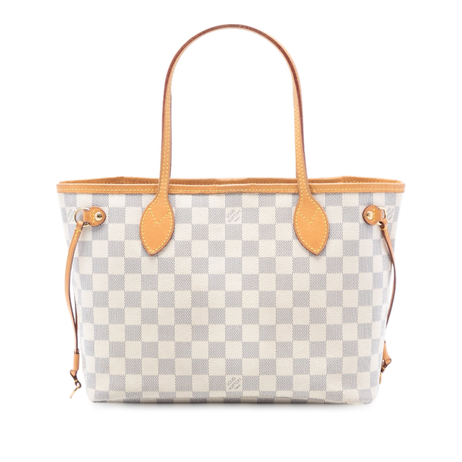 Louis Vuitton Neverfull PM Tote in Damier Azur Canvas with Leather Trim (1 of 7)