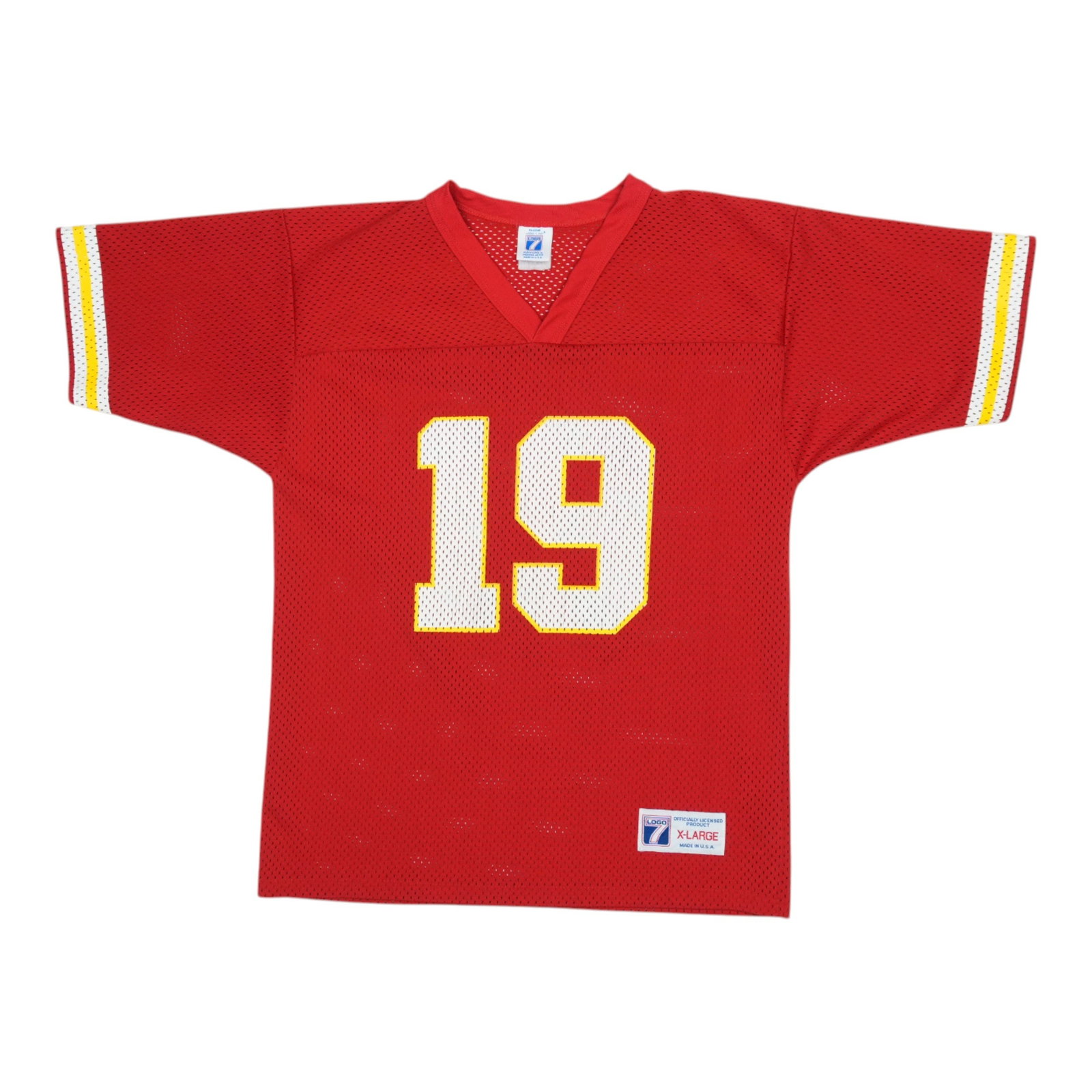 Vintage 1990s Kansas City Chiefs Jersey Featuring Joe Montana Red Youth Size: Vintage 1990s Kansas City Chiefs Jersey Featuring Joe Montana Red Youth Size This is an original vintage 1990s Joe Montana Kansas City Chiefs football jersey. The shirt features front and back graphic
