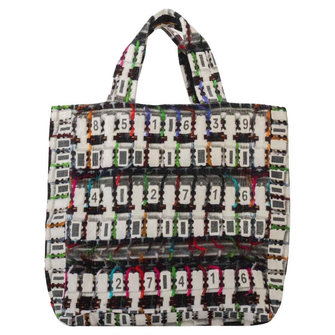 Chanel Black White Terry Cloth Beach Bag Italy 21st Century (1 of 7)