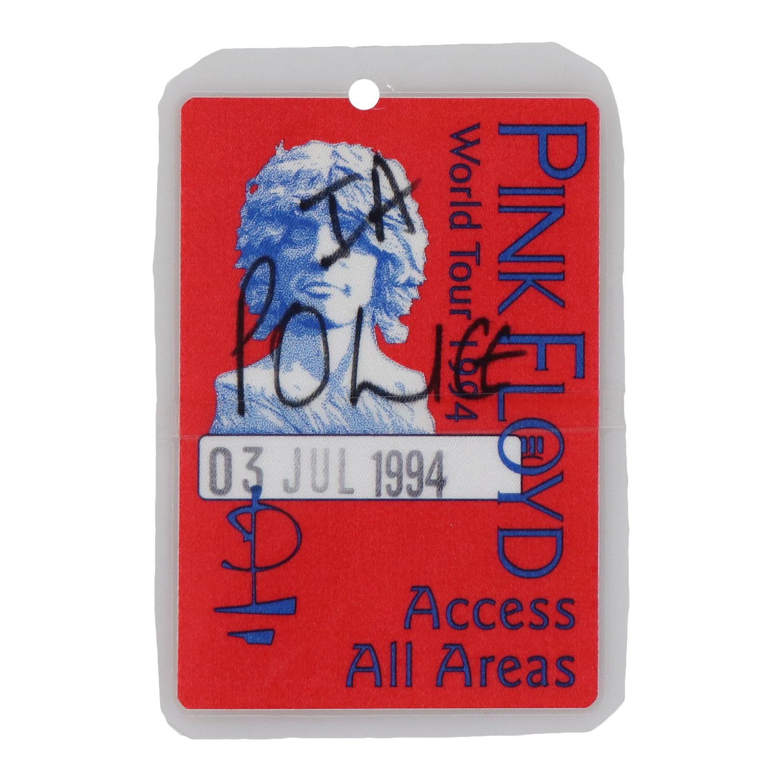 Original 1994 Pink Floyd Tour Backstage Laminate Pass (1 of 2)