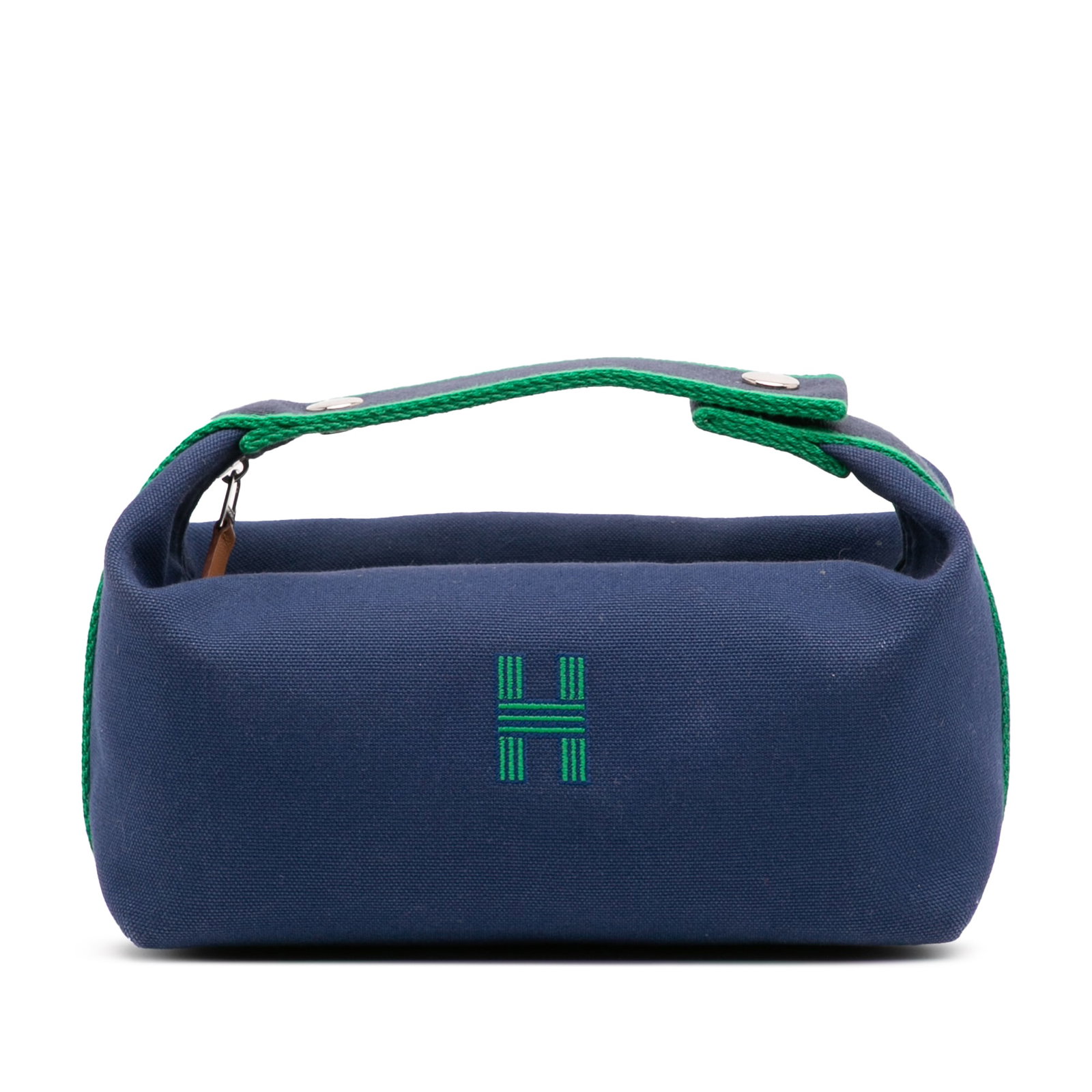 Hermes Small Toile Bride A Brac Case Blue Fabric Bag (1 of 11)
