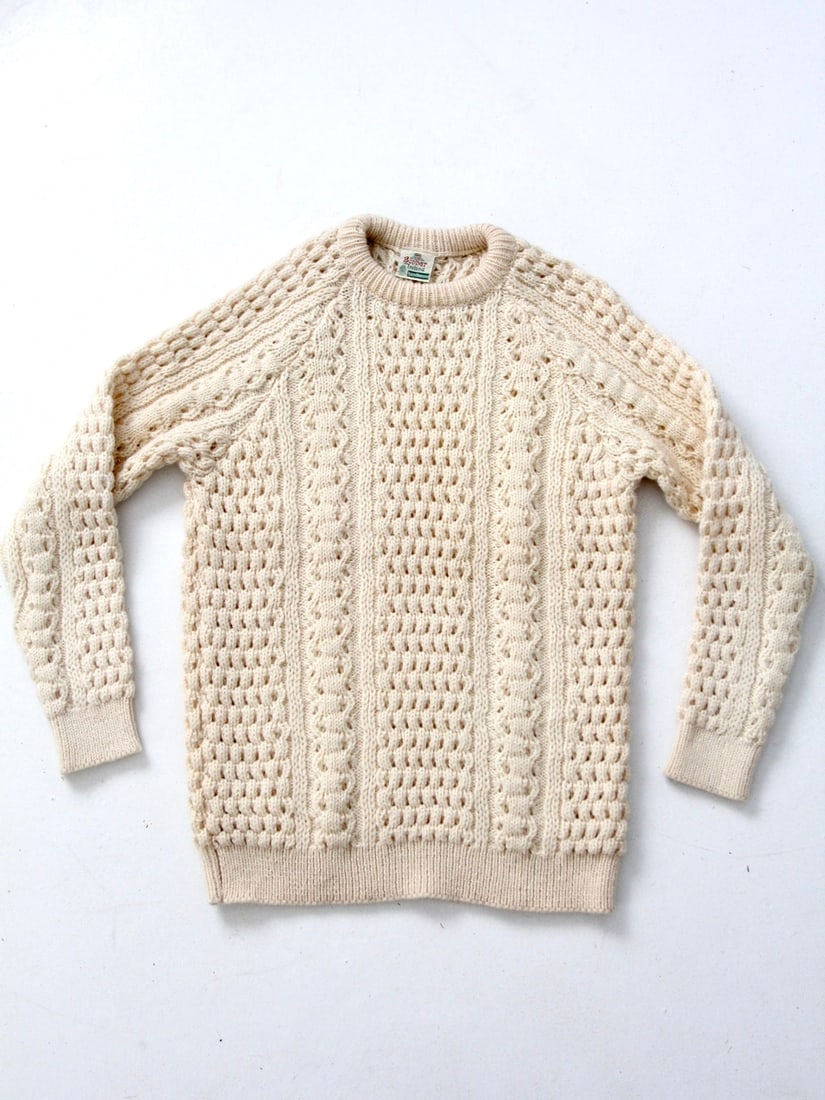 Bonner Ireland Wool Cable Knit Crew Neck Sweater (1 of 6)