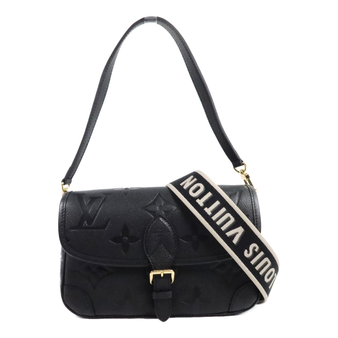 Louis Vuitton Diane M46386 Monogram Empreinte Shoulder Bag Black (1 of 16)