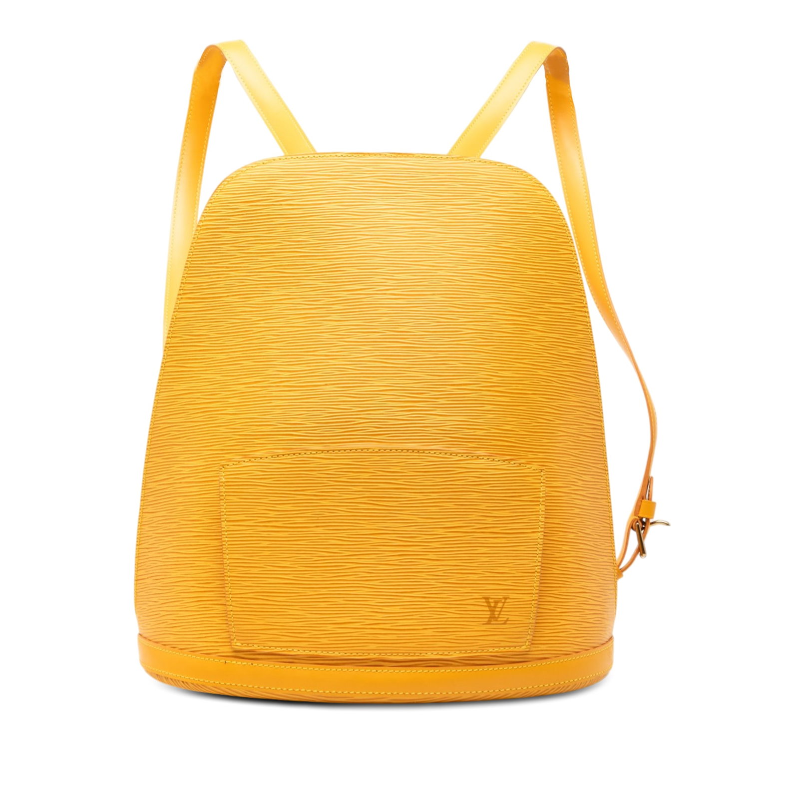 Louis Vuitton Gobelins Epi Leather Backpack Yellow: Louis Vuitton Gobelins Epi Leather Backpack Yellow Louis Vuitton Epi Gobelins backpack in yellow epi leather with adjustable flat leather back straps, a two-way zip-around closure, an exterior front z