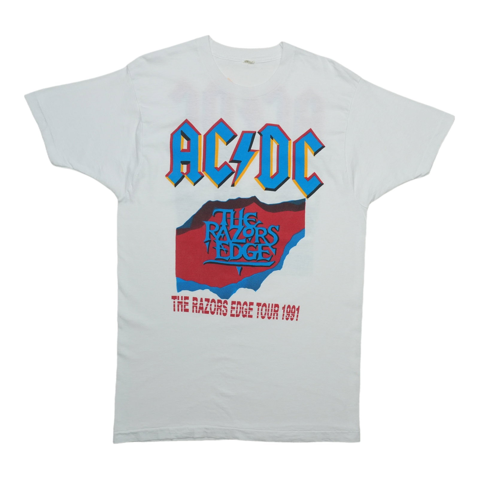 Vintage 1991 AC DC Razors Edge concert tee XL white cotton (1 of 4)