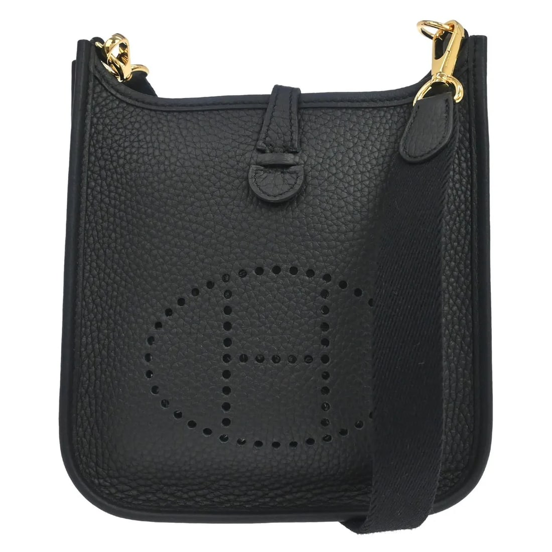 Hermes Evelyne Gen III leather shoulder bag black (1 of 13)