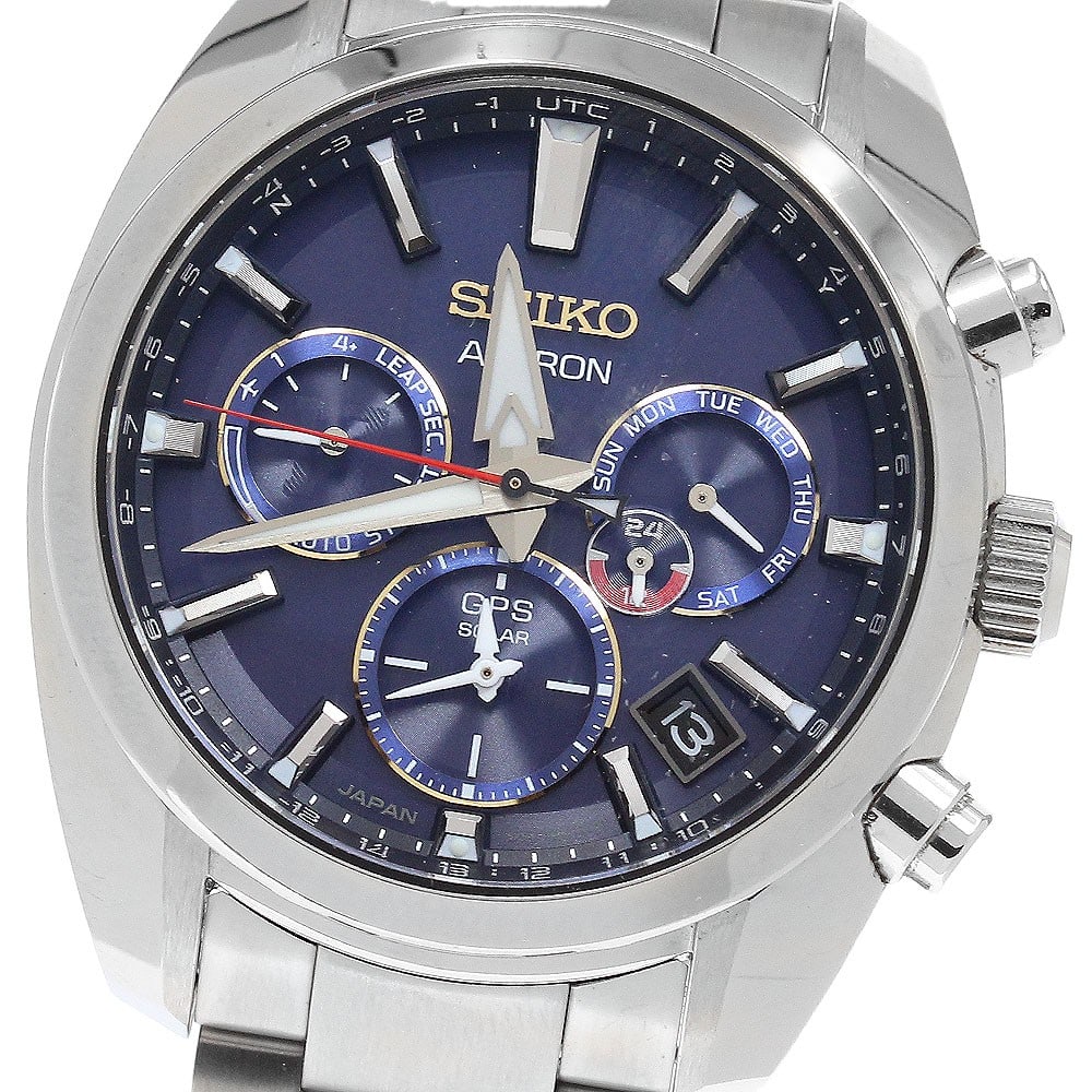 SEIKO Astron SBXC115 5X53-0BT0 Shohei Ohtani Limited Edition Watch: SEIKO Astron SBXC115 5X53-0BT0 Shohei Ohtani Limited Edition Watch Pre-owned SEIKO Astron men's wristwatch, Shohei Ohtani Limited Edition, limited to 1700 pieces. It features a navy dial, stainless st