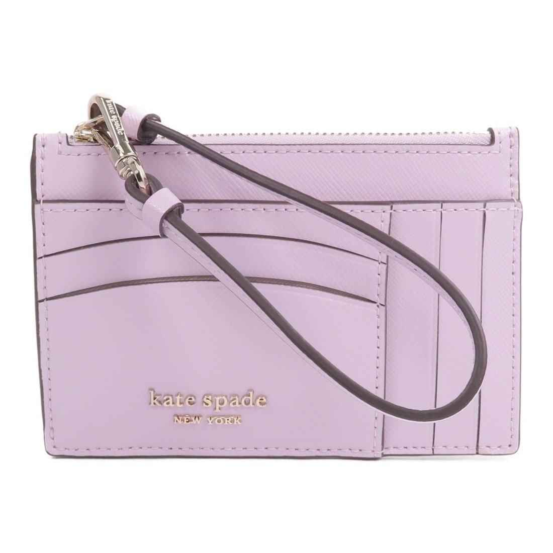 Kate Spade Spencer Saffiano Leather Cardholder Wristlet Purple (1 of 18)