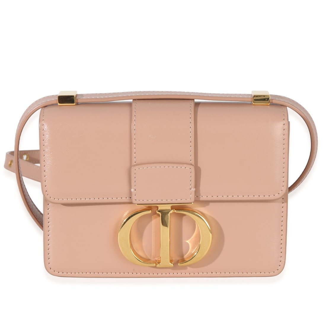 Christian Dior Micro 30 Montaigne Pink Calfskin Flap Bag: Christian Dior Micro 30 Montaigne Pink Calfskin Flap Bag This Christian Dior Micro 30 Montaigne Flap Bag features light pink smooth calfskin leather with a matching pink leather lining. The bag is des