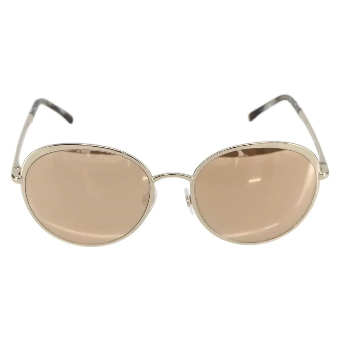 Chanel Logo CC Metal Sunglasses Gold Frame Italy (1 of 11)