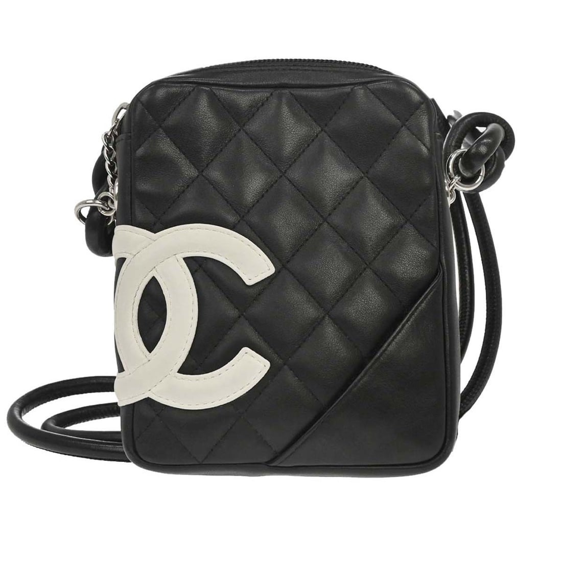 CHANEL Cambon Ligne small black calfskin crossbody bag (1 of 15)