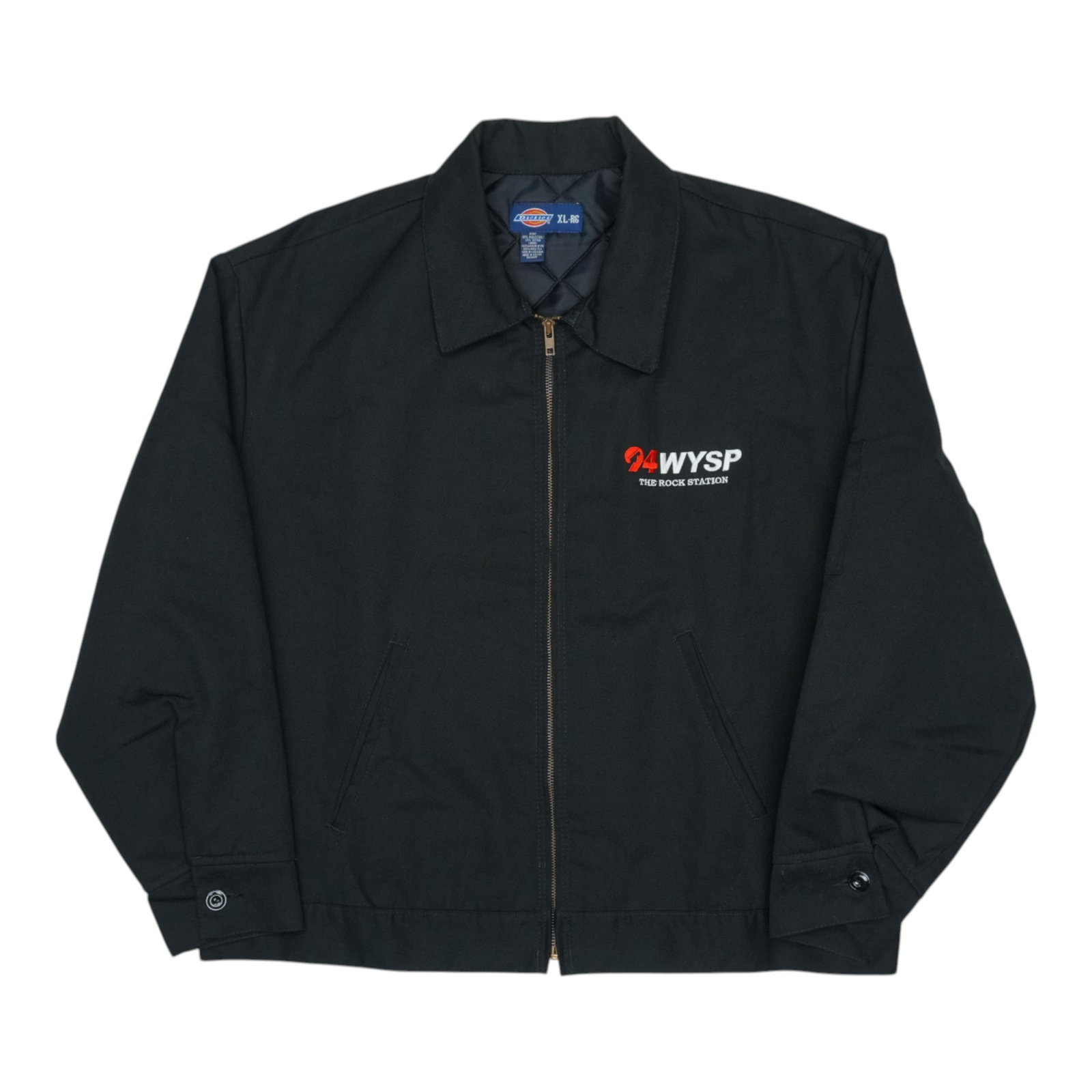 Vintage Dickies Black Jacket with 94WYSP Radio Graphics 1990s (1 of 5)