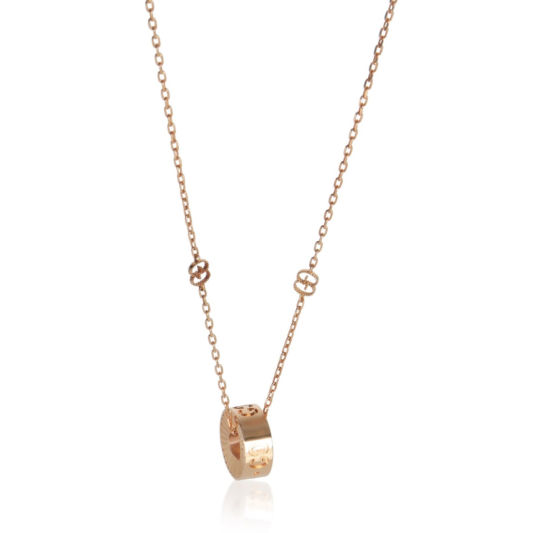 Gucci Icon GG Star 18k Rose Gold Necklace with Box Pouch (1 of 4)